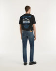 DENHAM JEANS RAZOR SLIM FIT AUTHENTIC WORN DARK