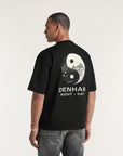 DENHAM T-SHIRT YIN YANG BW TEE BLACK