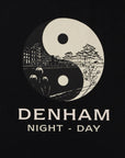 DENHAM T-SHIRT YIN YANG BW TEE BLACK