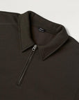 DENHAM SWEATER NINO POLO SWEAT CPS WREN BROWN