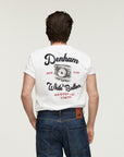 DENHAM T-SHIRT BUTTON TEE WHITE