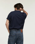 DENHAM T-SHIRT STITCH SS TEE DARK BLUE
