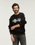 DENHAM SWEATER CAMOUFLAGE SWEAT BLACK