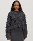 EDITED PULLOVER BO ALPACA WOOL JUMPER DARK GREY MELANGE