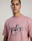 AEDEN T-SHIRT MAXTON TEE ASH ROSE