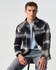 J.C. RAGS OVERSHIRT RYLEE CHECK NAVY