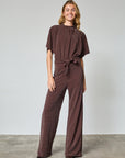 SISTERS POINT JUMPSUIT GIRL-JU4 CHOCOLATE/SILVER