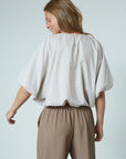 SISTERS POINT BLOUSE GUFO-TOP LIGHT BEIGE