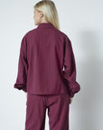 SISTERS POINT PANTS VERINA-PA2 BORDEAUX/CREAM