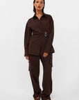 STUDIO AMAYA PANTS ZORELLE BROWN