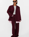 STUDIO AMAYA PANTS JACKIE BROEK BORDEAUX
