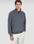 PAUL & SHARK PULLOVER HALF-ZIP TECH WOOL CASTLEROCK-RUTHENIUM