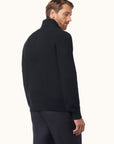 PAUL & SHARK PULLOVER TECH HALF-ZIP WOOL TYPHOON PLATINUM DETAILS BLUE