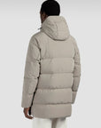 PAUL & SHARK JAS TYPHOON RE-4X4 STRETCH LONG QUILTED JACKET BEIGE