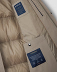 PAUL & SHARK JAS TYPHOON RE-4X4 STRETCH LONG QUILTED JACKET BEIGE