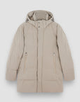 PAUL & SHARK JAS TYPHOON RE-4X4 STRETCH LONG QUILTED JACKET BEIGE