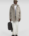 PAUL & SHARK JAS TYPHOON RE-4X4 STRETCH LONG QUILTED JACKET BEIGE