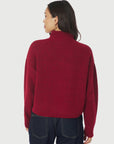 NEO NOIR PULLOVER PAULINA KNIT DARK RED