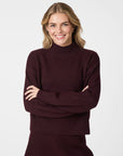 NEO NOIR PULLOVER PAULINA KNIT WINE