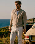 STATE OF ART VEST BOMBER SUÉDELOOK BEIGE