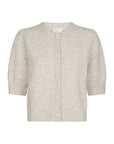NEO NOIR VEST TRUDY KNIT CARDIGAN BEIGE MELANGE