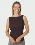 NEO NOIR TOP TALIA GLITTER KNIT BURGUNDY