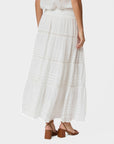 NEO NOIR ROK FELICIA S VOILE SKIRT WHITE