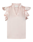 NEO NOIR BLOUSE STELLA HEAVY SATEEN LIGHT PINK