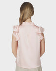 NEO NOIR BLOUSE STELLA HEAVY SATEEN LIGHT PINK
