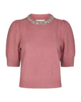 NEO NOIR PULLOVER MAIA STONE KNIT TOP ROSE