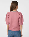 NEO NOIR PULLOVER MAIA STONE KNIT TOP ROSE