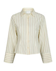 NEO NOIR BLOUSE ROSA SOLID SHIRT SAND