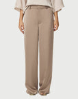 NEO NOIR PANTS EMMETT HEAVY SATEEN DARK TAUPE
