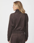 NEO NOIR JACK VERA TRACK SUIT VEST DARK BROWN