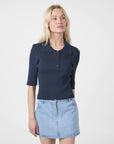 NEO NOIR T-SHIRT BALIDIRA KNIT POLO NAVY