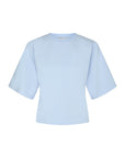 NEO NOIR T-SHIRT ASHA BOXY TEE LIGHT BLUE