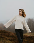 NEO NOIR PULLOVER NELLO BUTTON KNIT IVORY