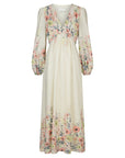 NEO NOIR JURK SILFI FLOWER PRINT DRESS CREME