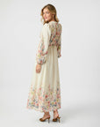NEO NOIR JURK SILFI FLOWER PRINT DRESS CREME