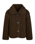 NEO NOIR JAS EDMUND TEDDY JACKET DARK BROWN