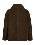 NEO NOIR JAS EDMUND TEDDY JACKET DARK BROWN