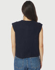 NEO NOIR GILET EVEREST KNIT VEST NAVY
