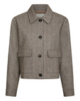 NEO NOIR JACKET ROMANA HERRINGBONE DUSTY BROWN