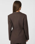 NEO NOIR BLAZER JEMMIE MELANGE BROWN