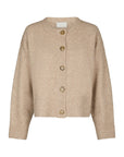NEO NOIR VEST MUKI KNIT CARDIGAN SAND MELANGE
