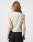 NEO NOIR GILET PHILIPPE MELANGE WAISTCOAT STONE MELANGE