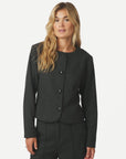 NEO NOIR BLAZER AMANDA HERRINGBONE JACKET ANTRACIT
