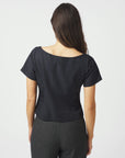 NEO NOIR TOP TANGO STRUCTURE DARK NAVY