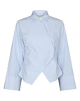 NEO NOIR BLOUSE FENLI STRIPED SHIRT LIGHT BLUE STRIPE