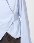 NEO NOIR BLOUSE FENLI STRIPED SHIRT LIGHT BLUE STRIPE